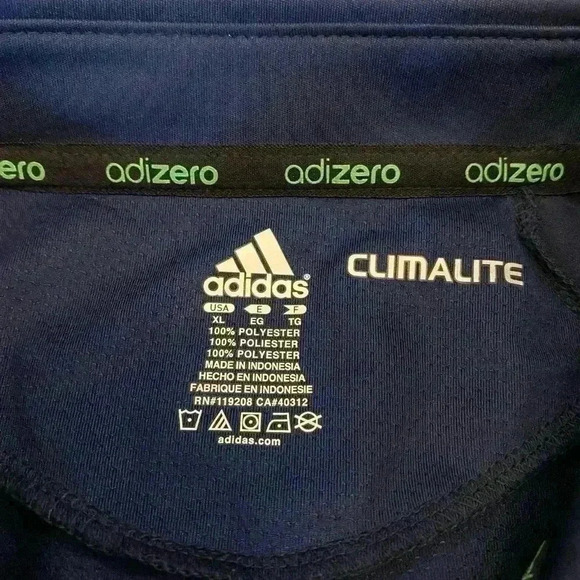 Notre Dame Fighting Irish Adidas Adizero Climalite Polo shirt size XL color Navy - Picture 4 of 6